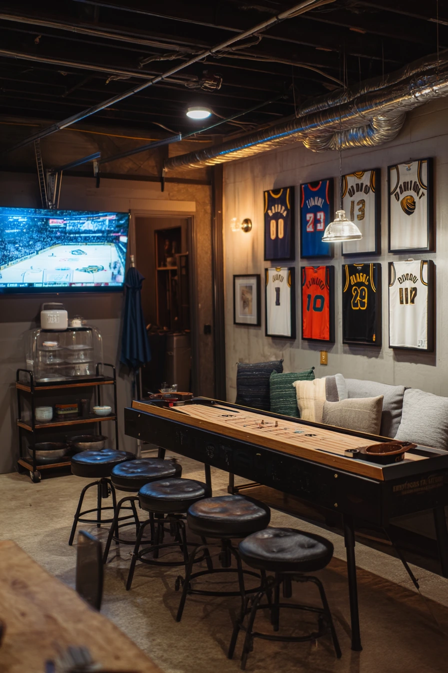 Dad’s Sports Watch Party Garage