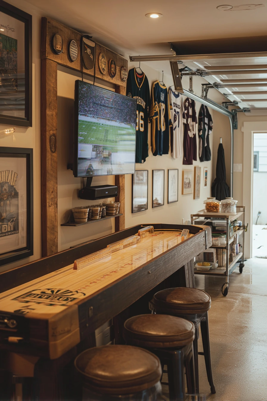 Dad’s Sports Watch Party Garage