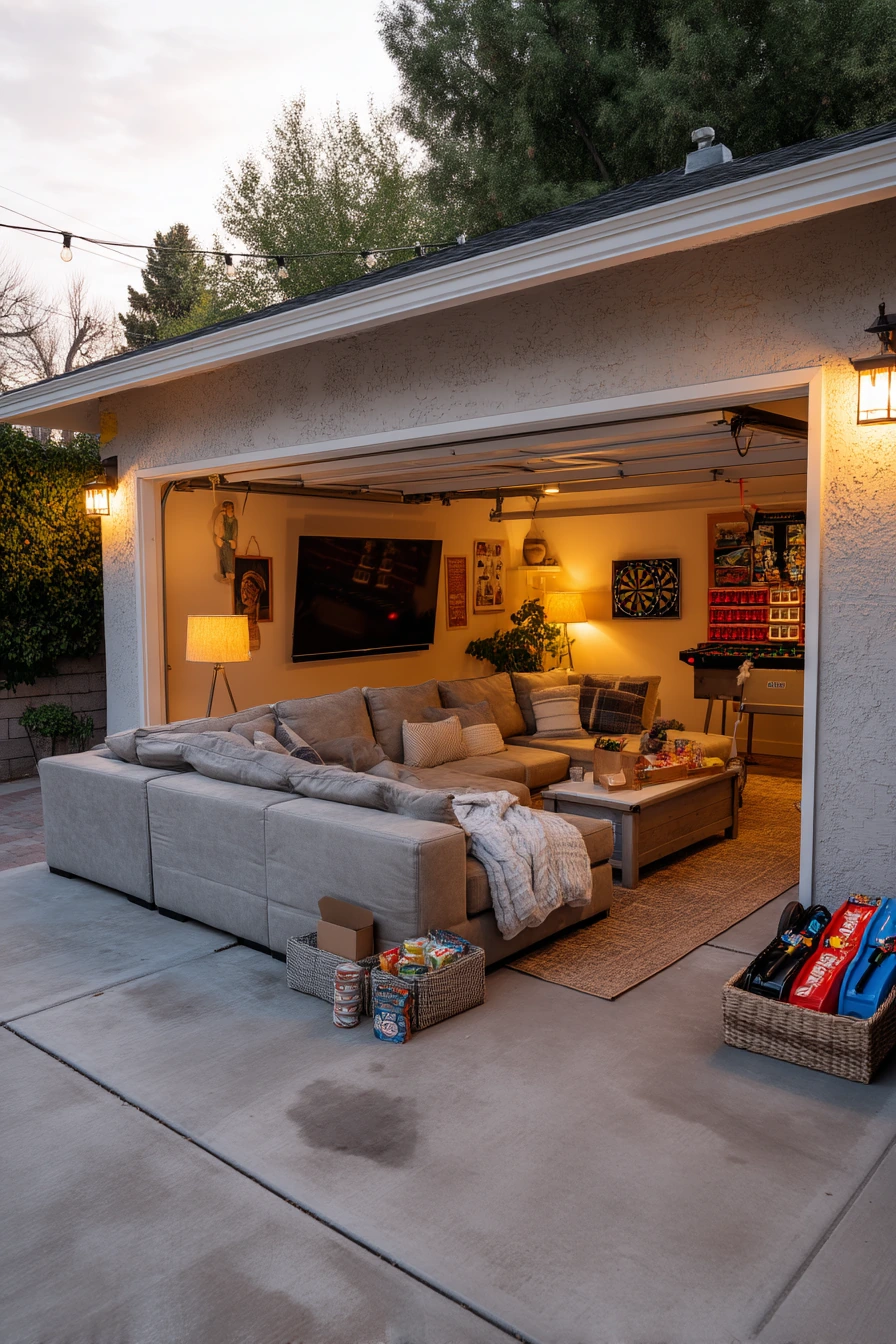 Entertaining-First Garage Game Room