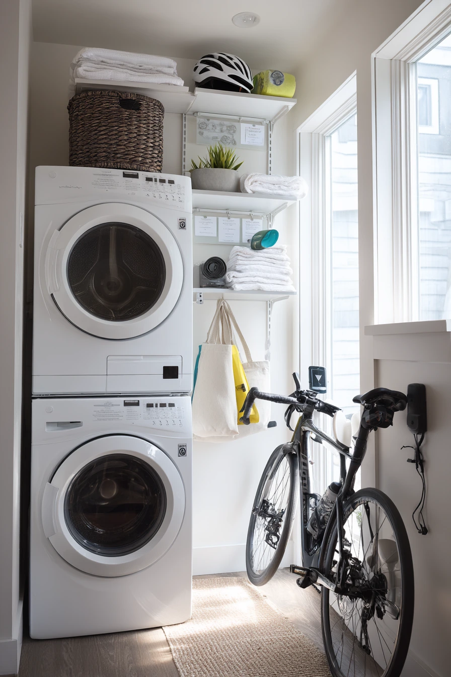 Small-space solution with vertical storage