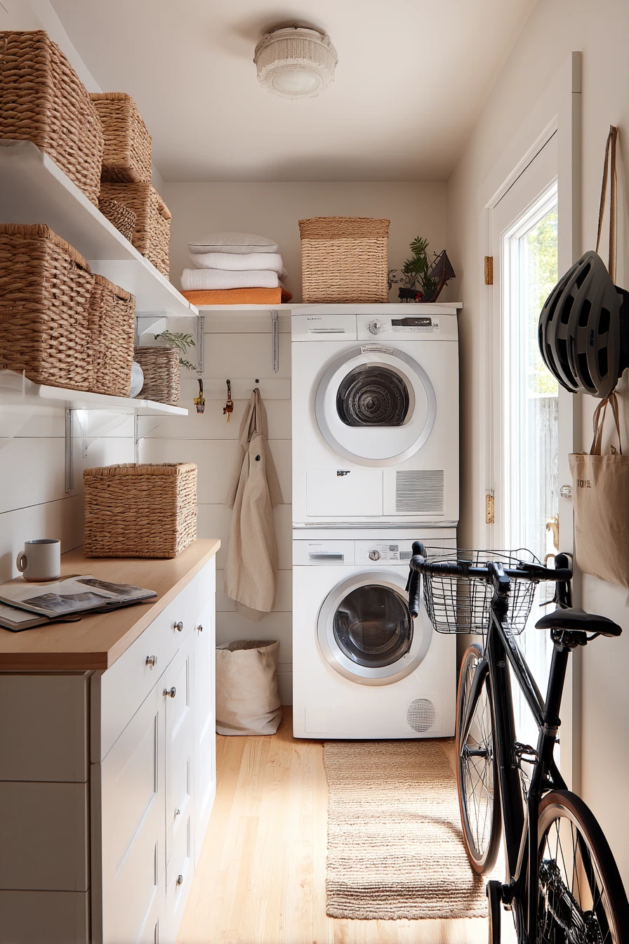 Small-space solution with vertical storage