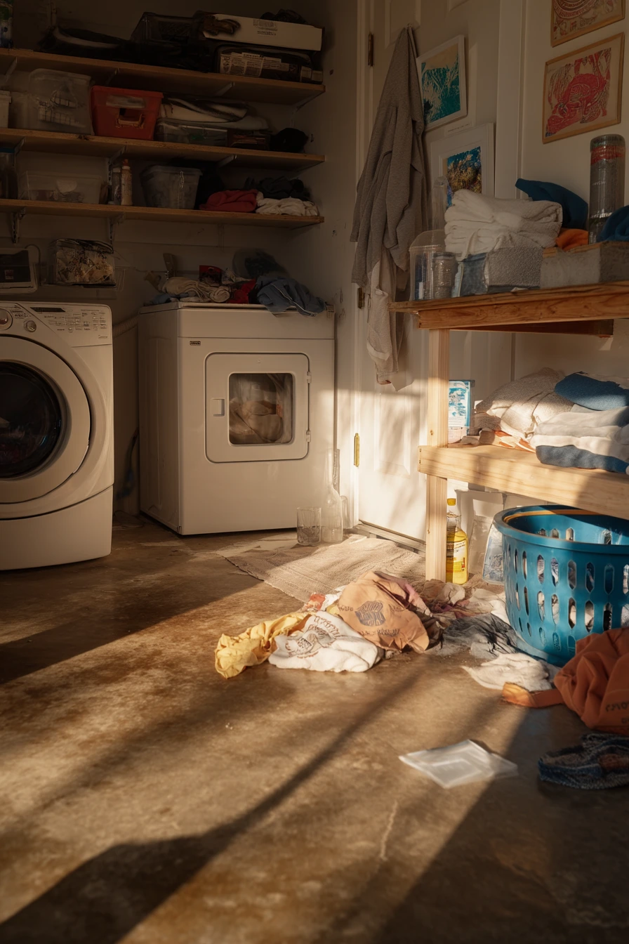 Weekend laundry reset in a busy home