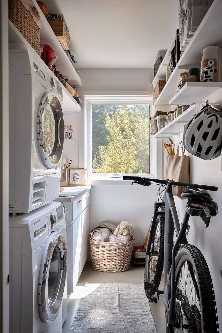 Small-space solution with vertical storage
