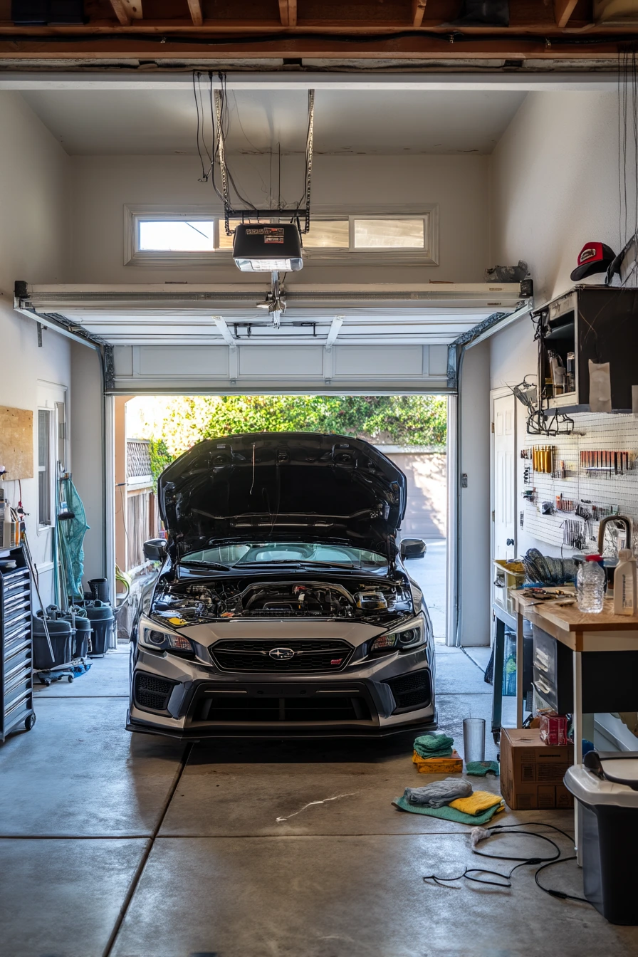 6. Car Care Bay with Crisp Task Lighting