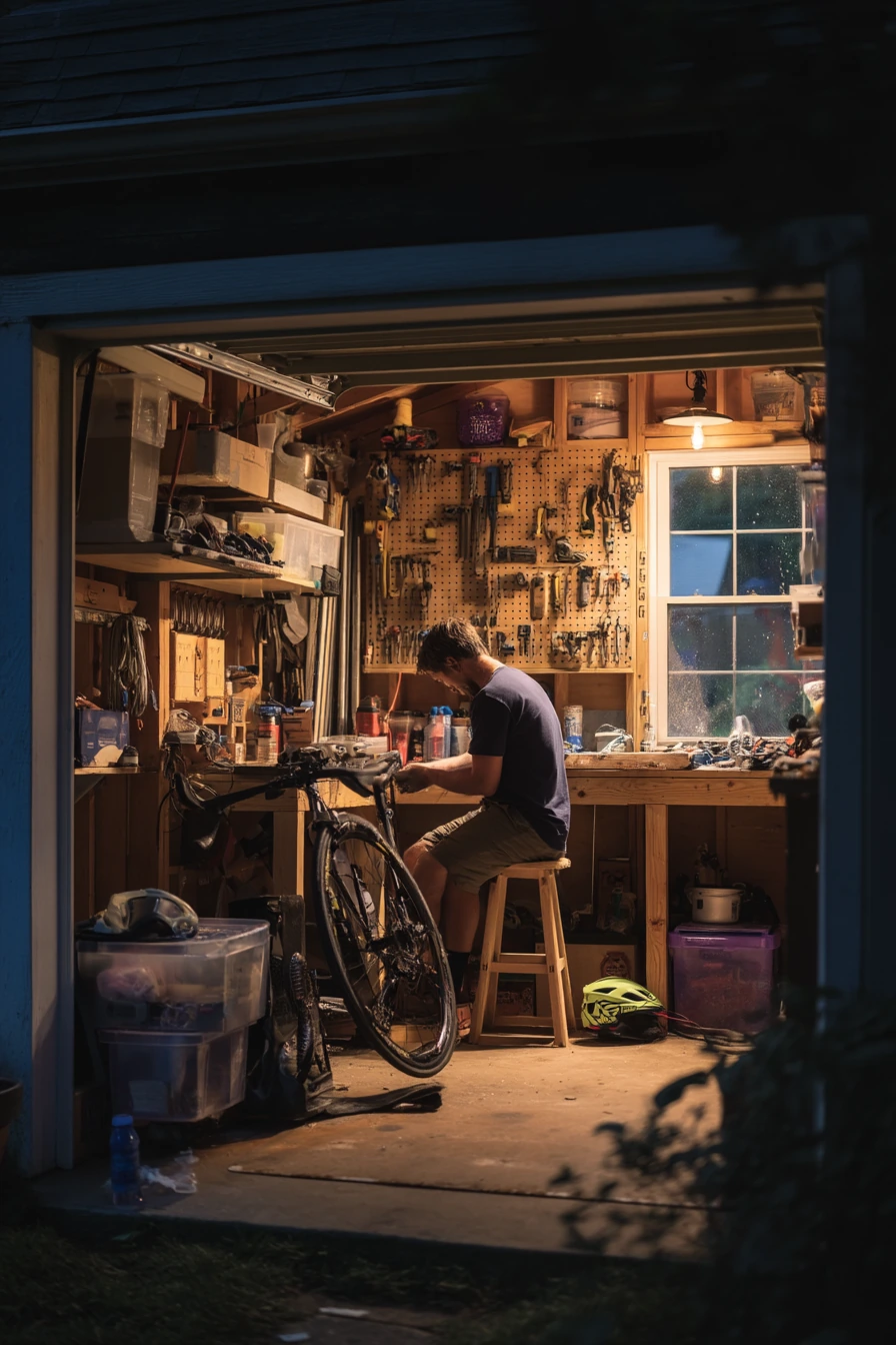 1. Motion-Sensor Strip Light Garage Workshop