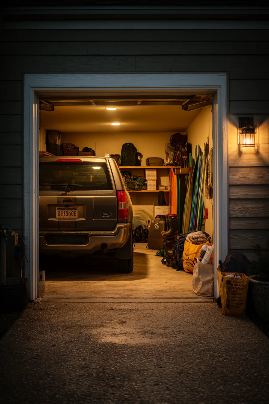 2. Warm Ceiling Fixtures for Everyday Parking