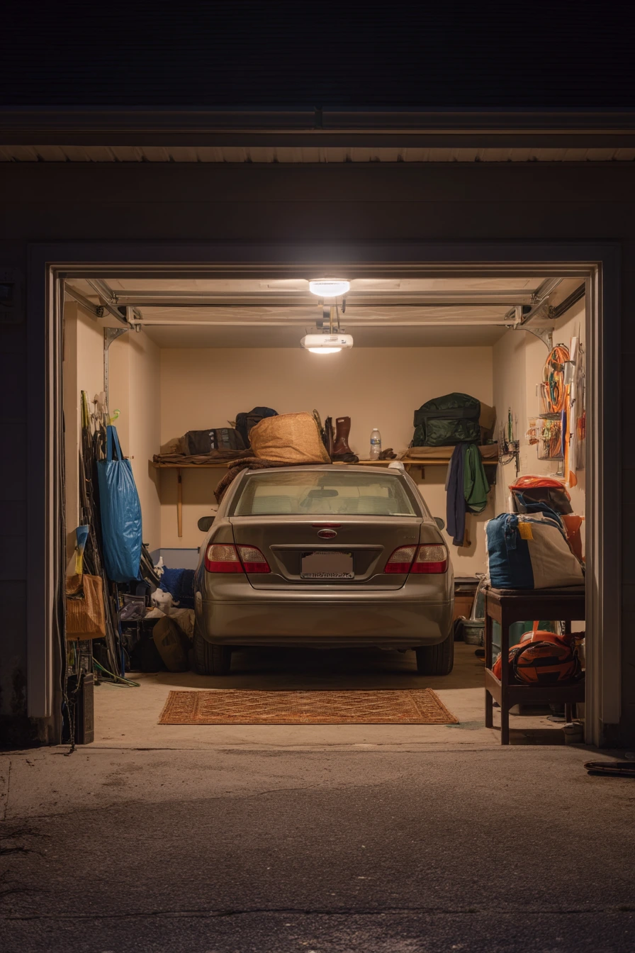 2. Warm Ceiling Fixtures for Everyday Parking