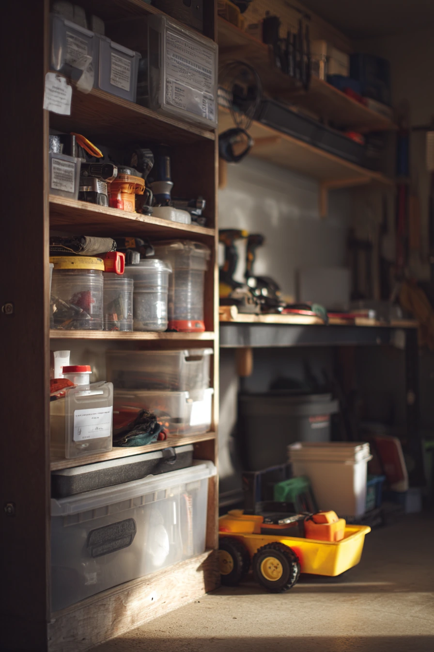 Dad’s Tool Wall with Everyday Grab-and-Go Shelves