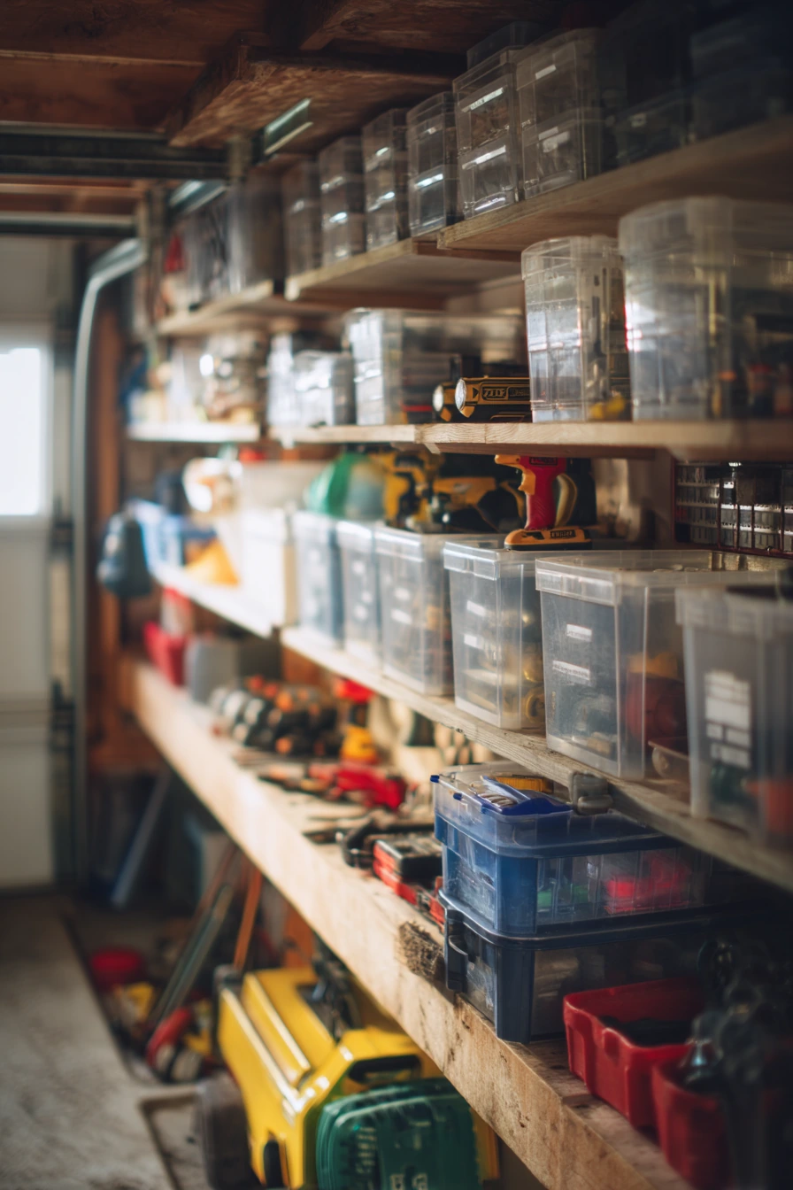 Dad’s Tool Wall with Everyday Grab-and-Go Shelves