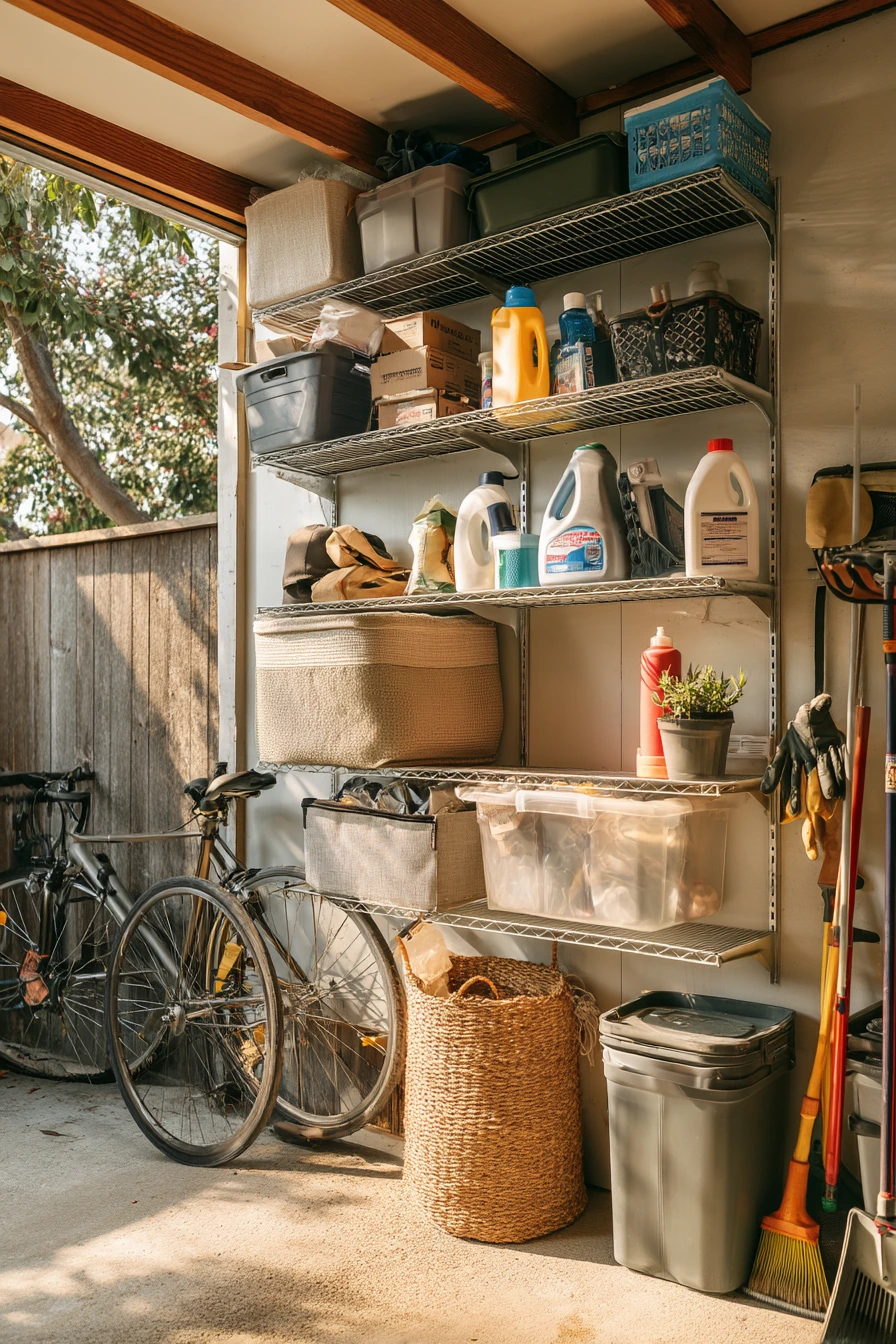 Small Garage Storage for a One-Car Space