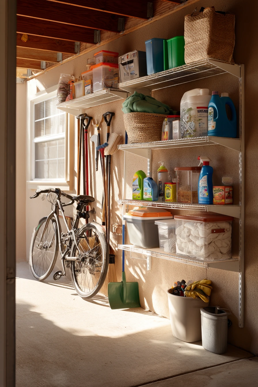 Small Garage Storage for a One-Car Space