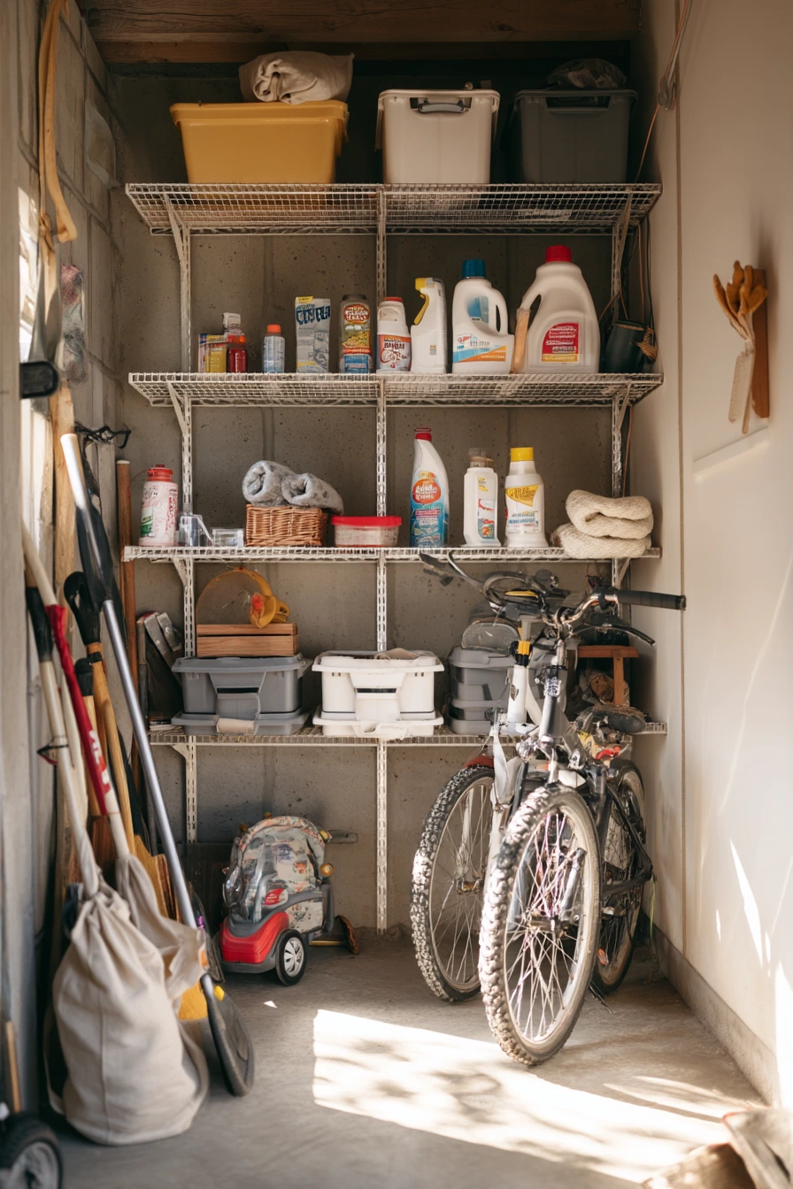 Small Garage Storage for a One-Car Space