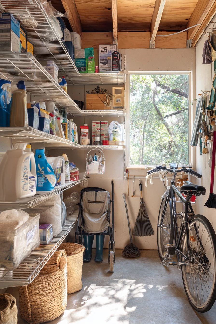Small Garage Storage for a One-Car Space