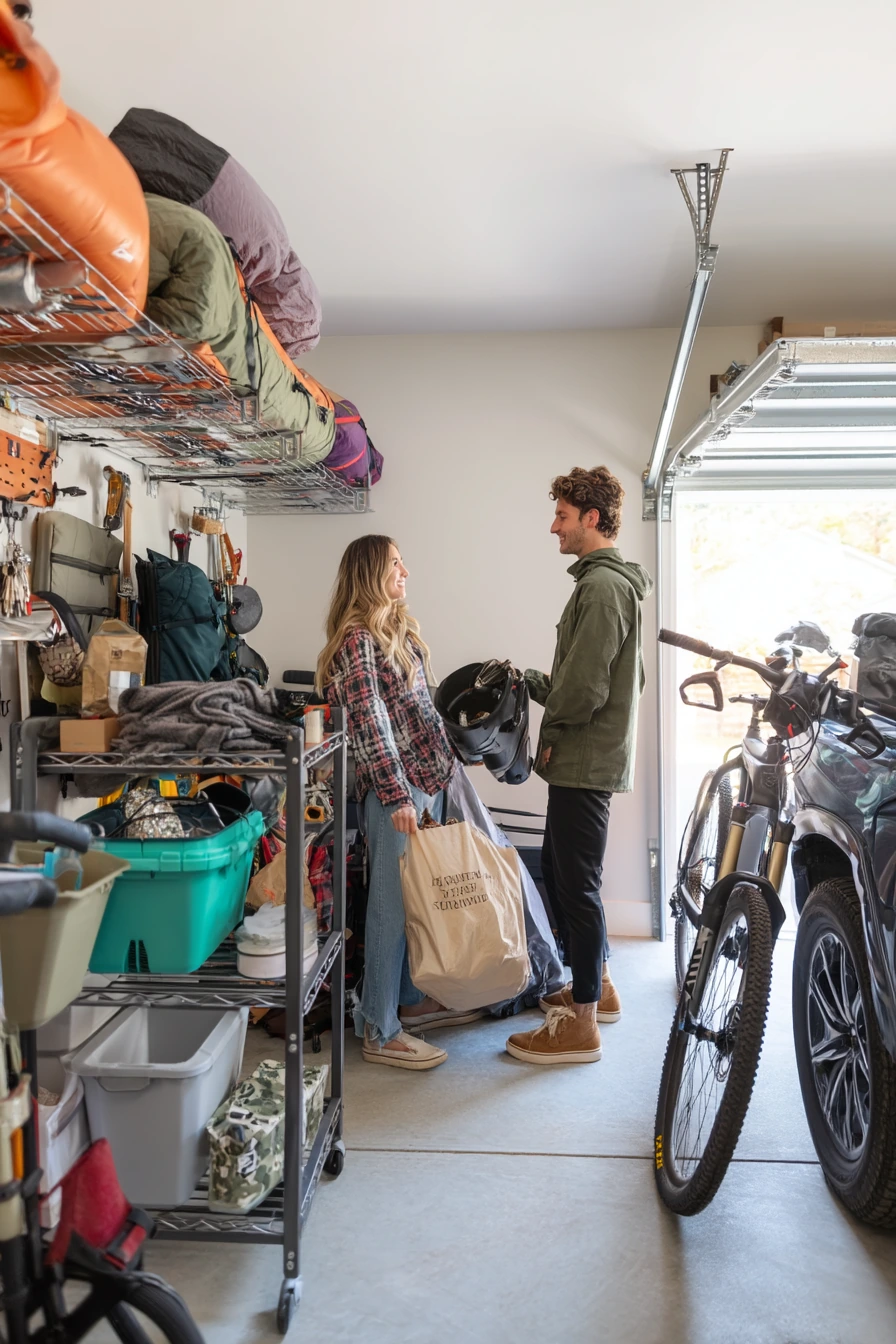 Renter-friendly freestanding storage without drilling