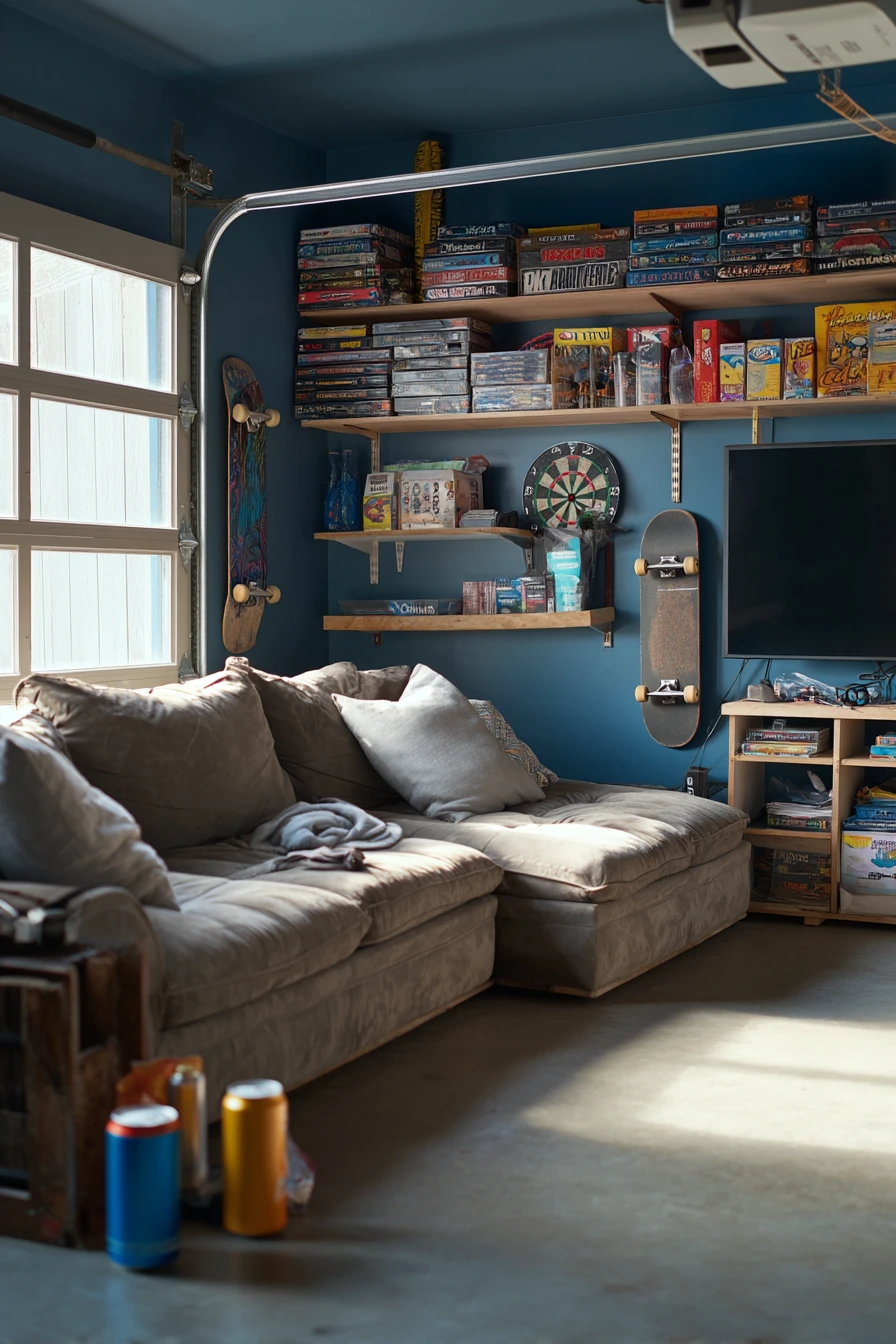 6. Dusty Blue Teen Hangout Corner