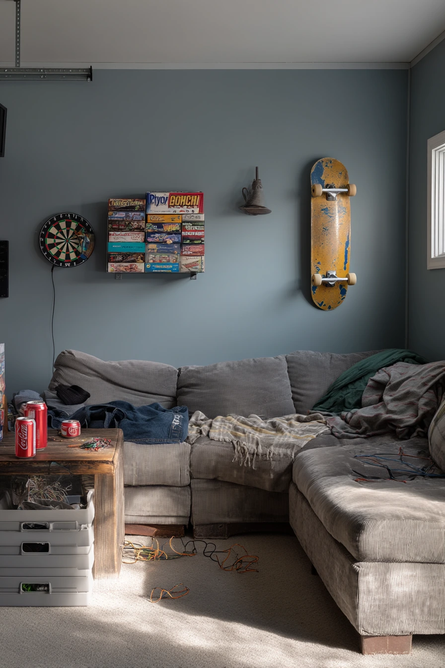6. Dusty Blue Teen Hangout Corner