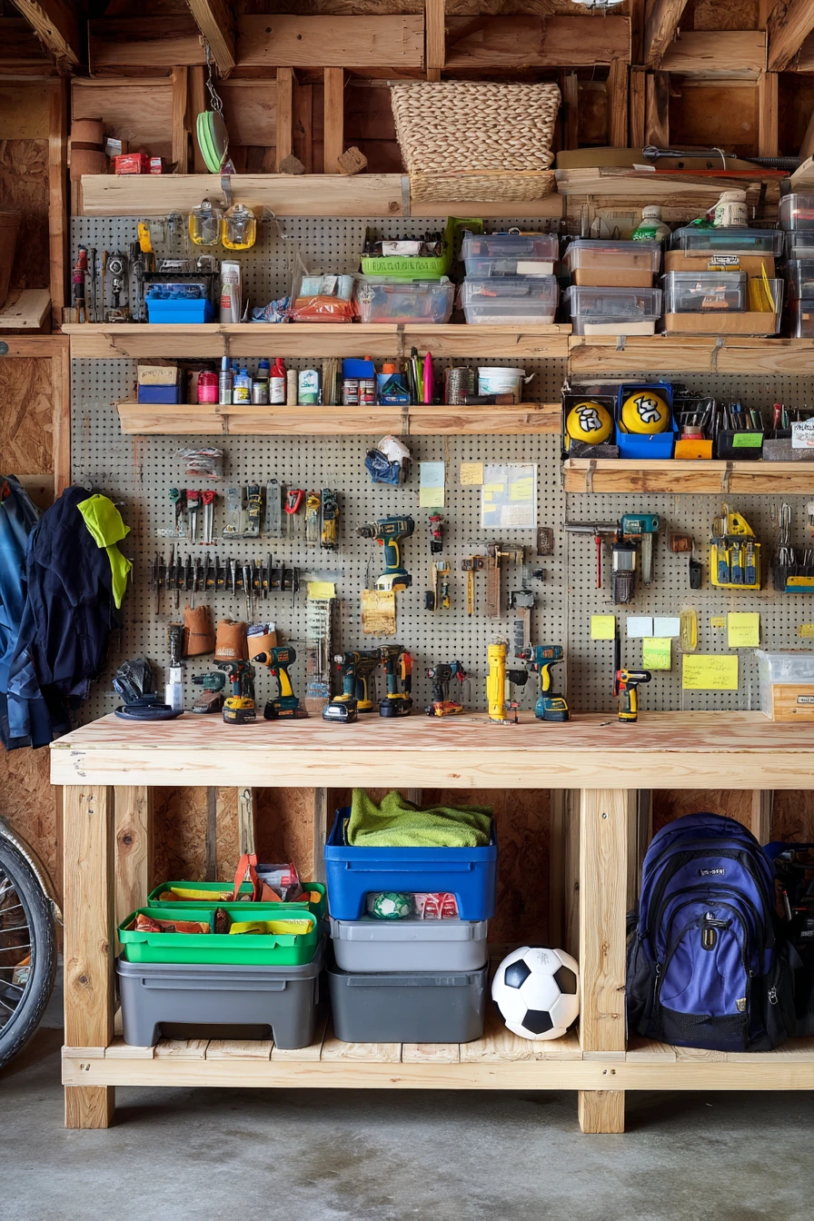 Storage-Led Bench for a Noisy Household