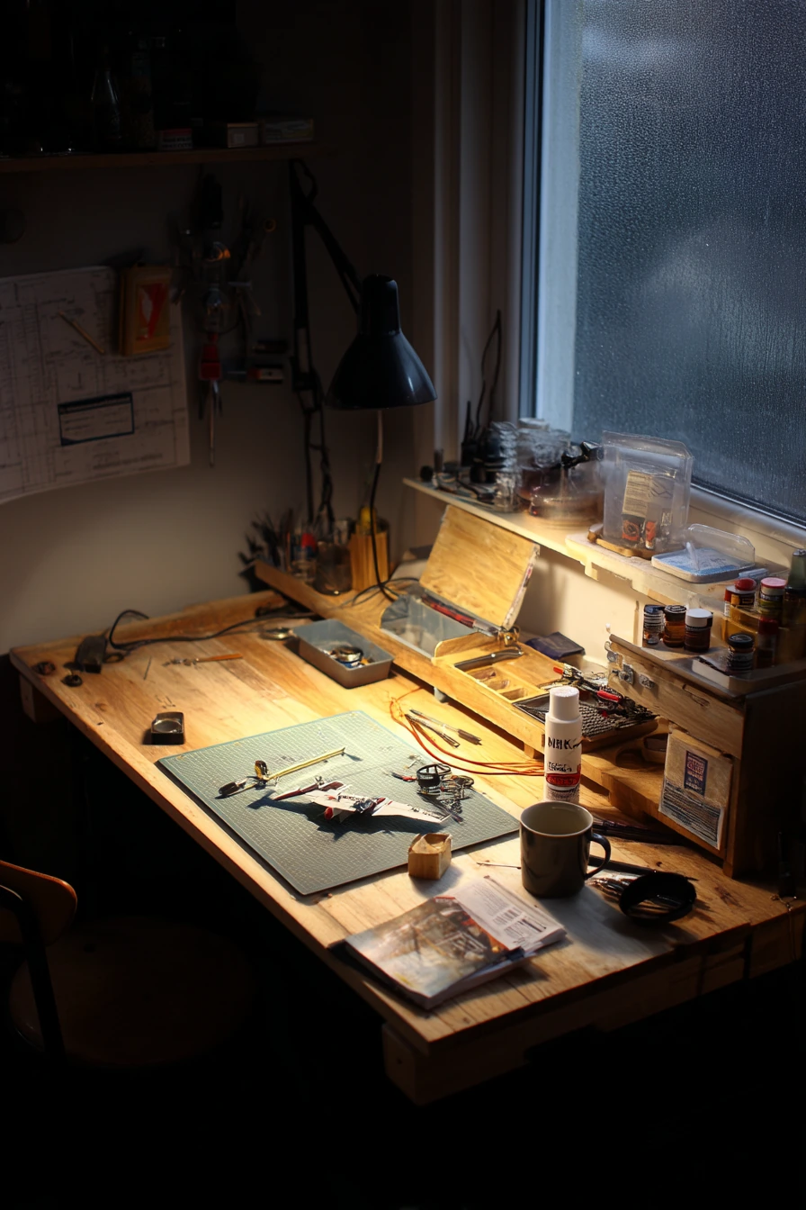 Hobbyist Bench with Evening Project Vibes