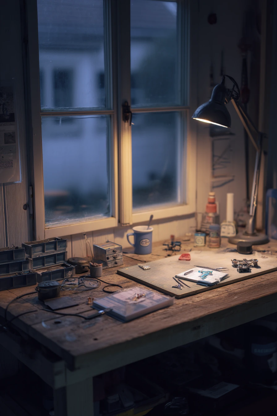 Hobbyist Bench with Evening Project Vibes