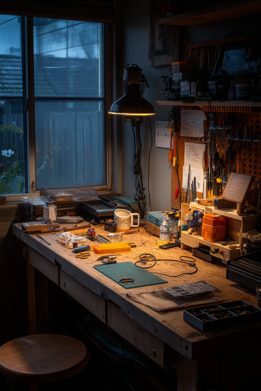 Hobbyist Bench with Evening Project Vibes