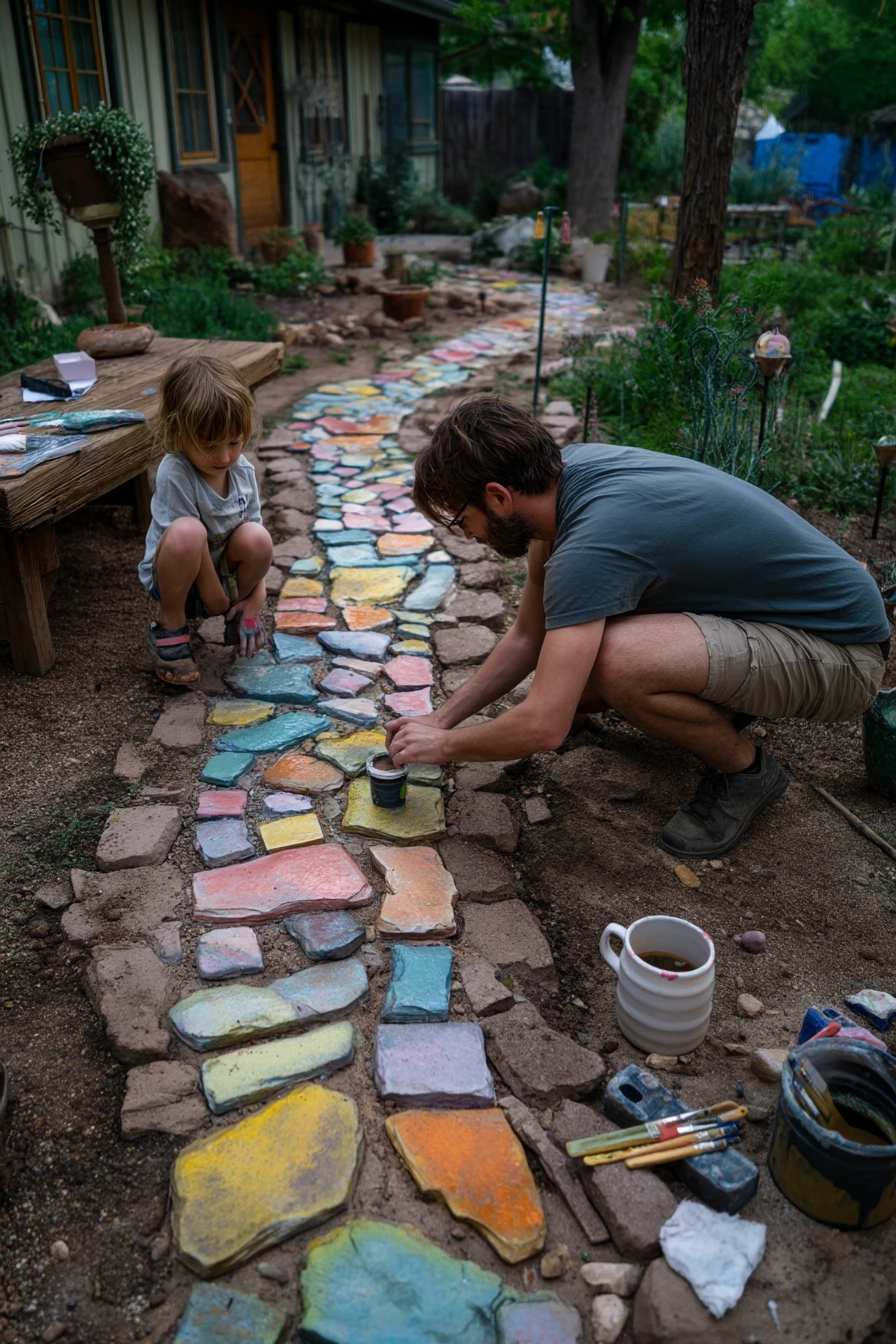 DIY Mosaic Path Moment