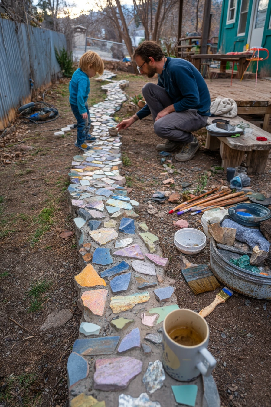 DIY Mosaic Path Moment