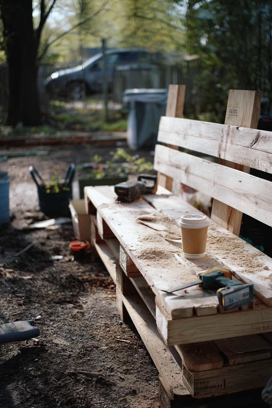 DIY Pallet Bench Weekend Project