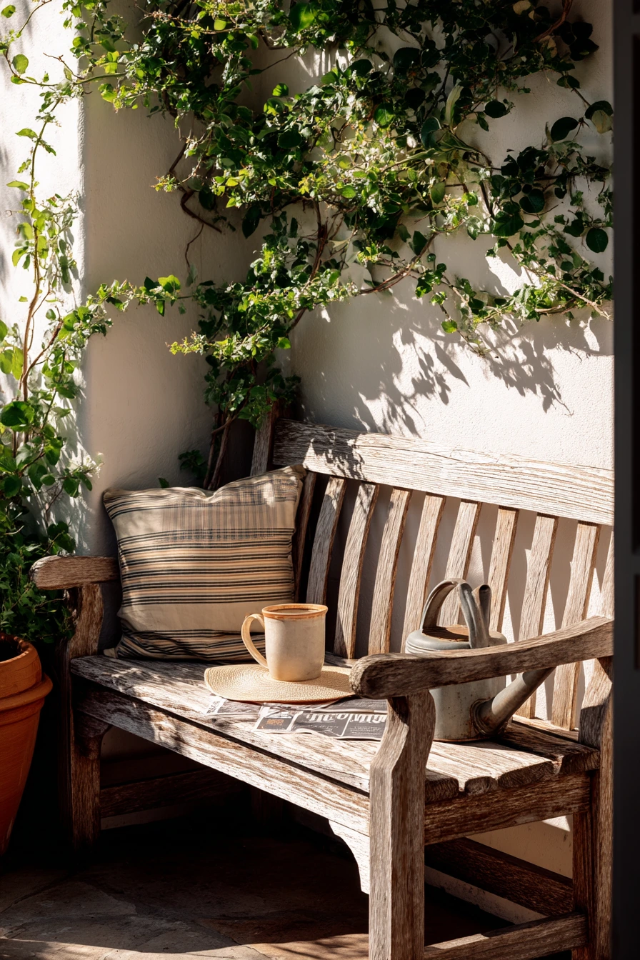 Back Porch Bench for Slow Mornings