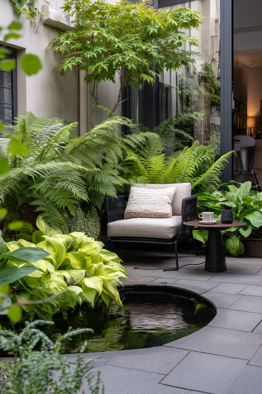 Small Courtyard Water Bowl Moment