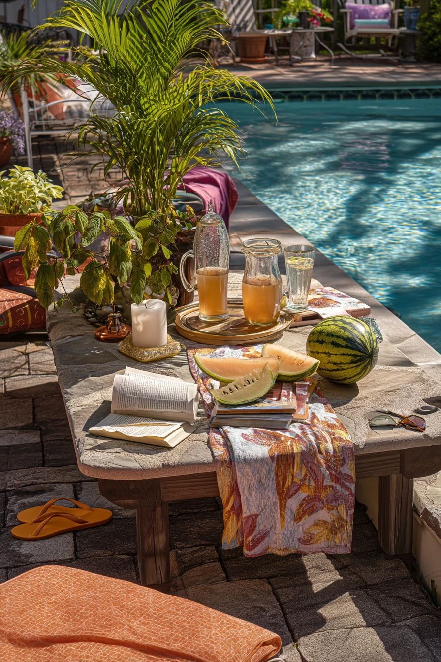 6. Poolside Garden Party Refreshments