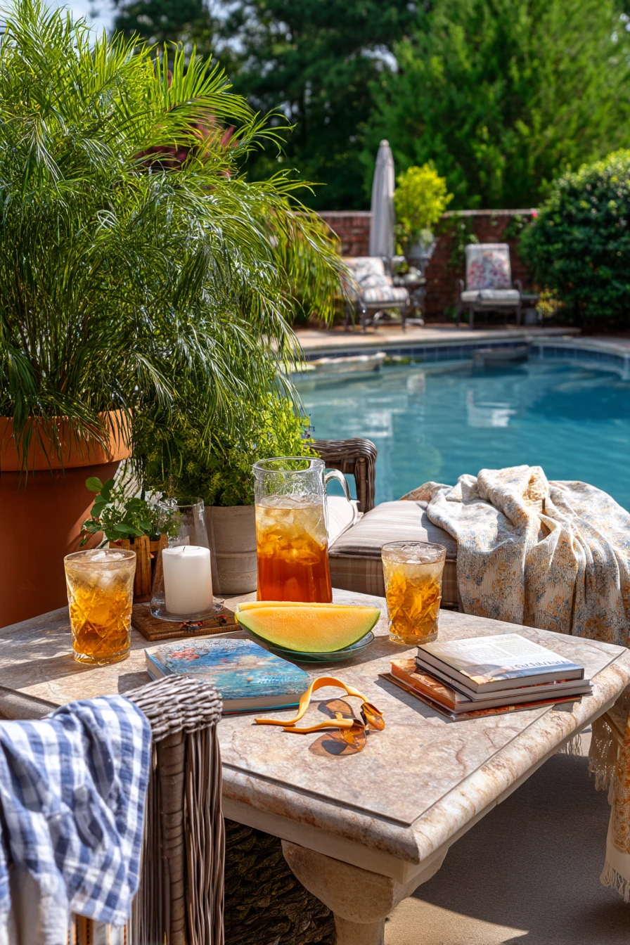 6. Poolside Garden Party Refreshments