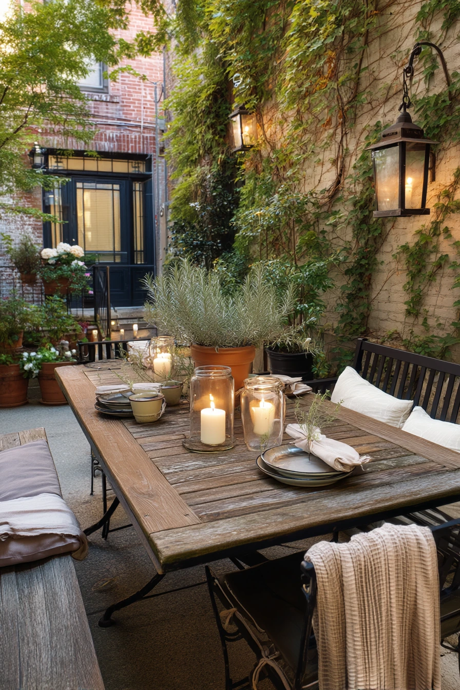 2. Small Patio Dinner Party