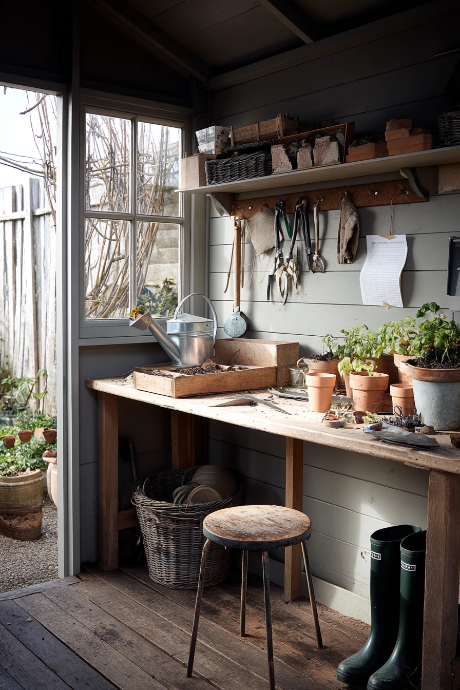 Budget Garden Room Potting Corner
