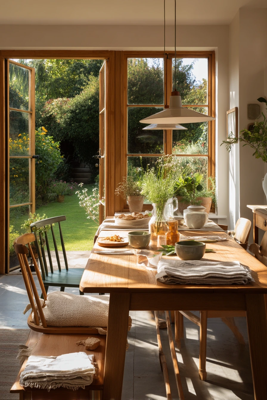 Indoor-Outdoor Dining Garden Room