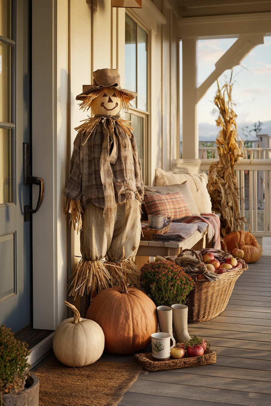 5. Autumn Harvest Decor Scarecrow