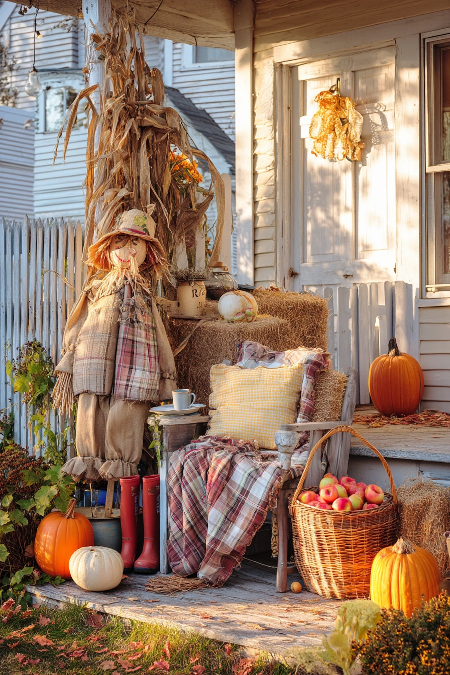 5. Autumn Harvest Decor Scarecrow