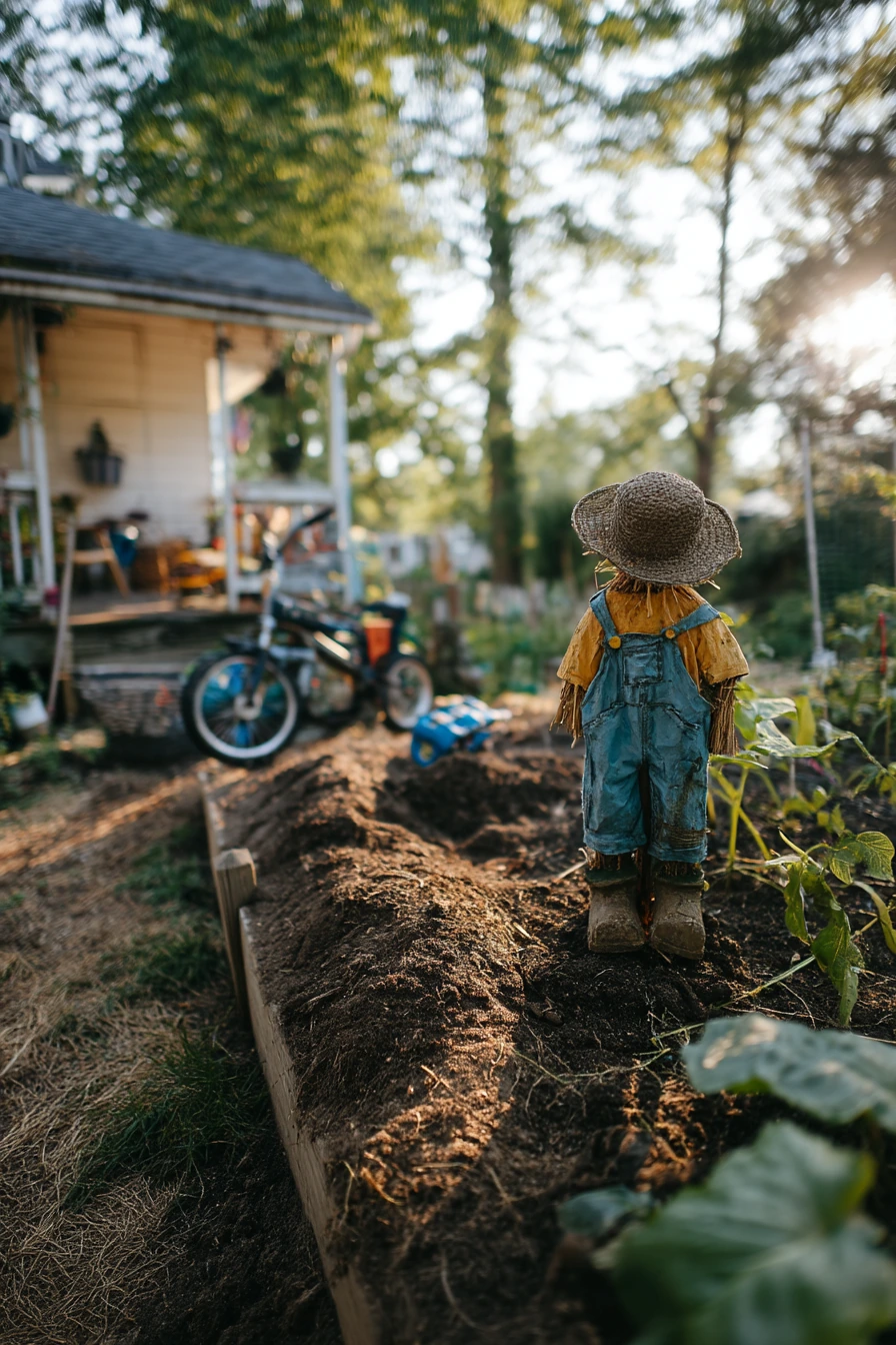 6. Kids’ Craft Scarecrow Moment