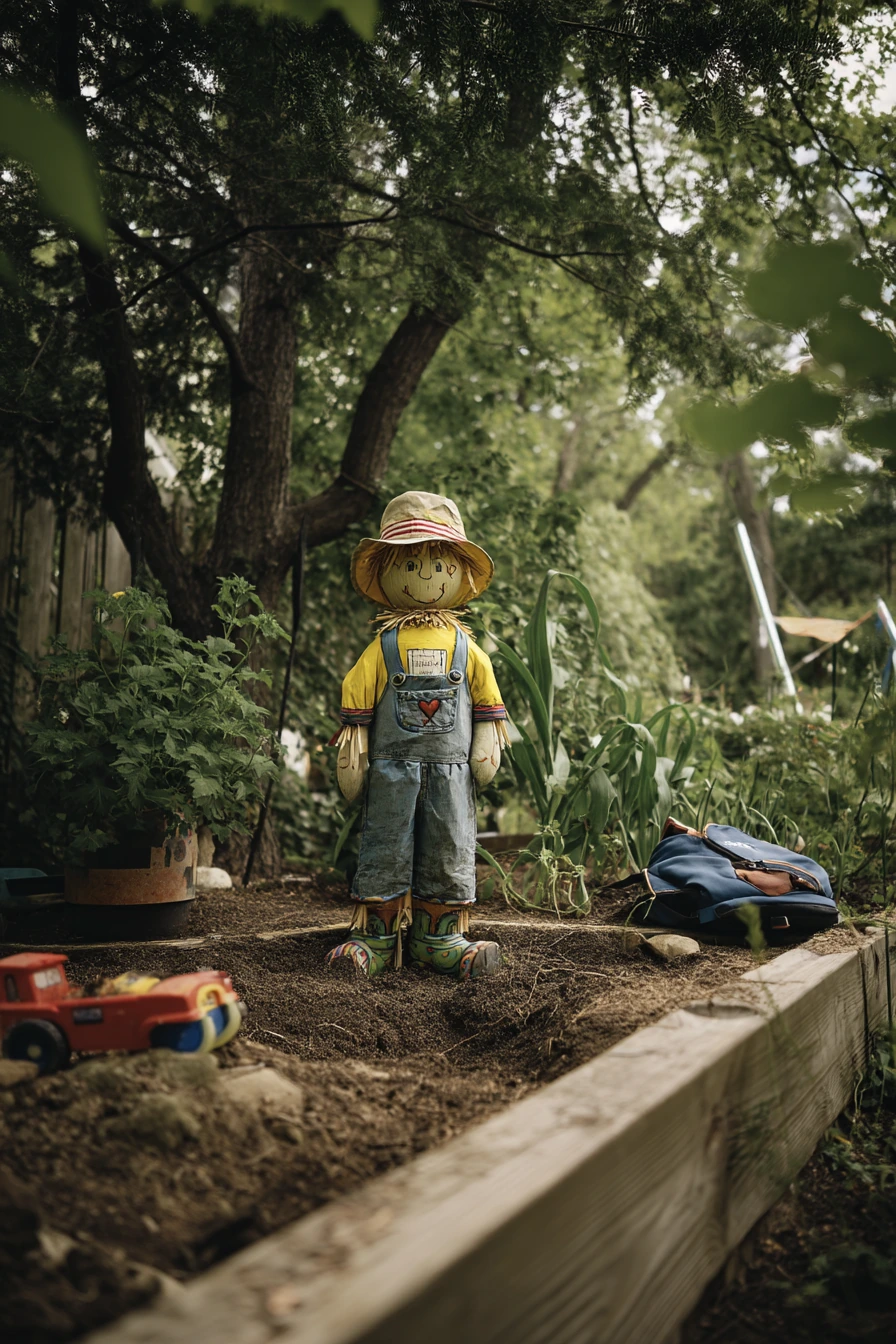 6. Kids’ Craft Scarecrow Moment