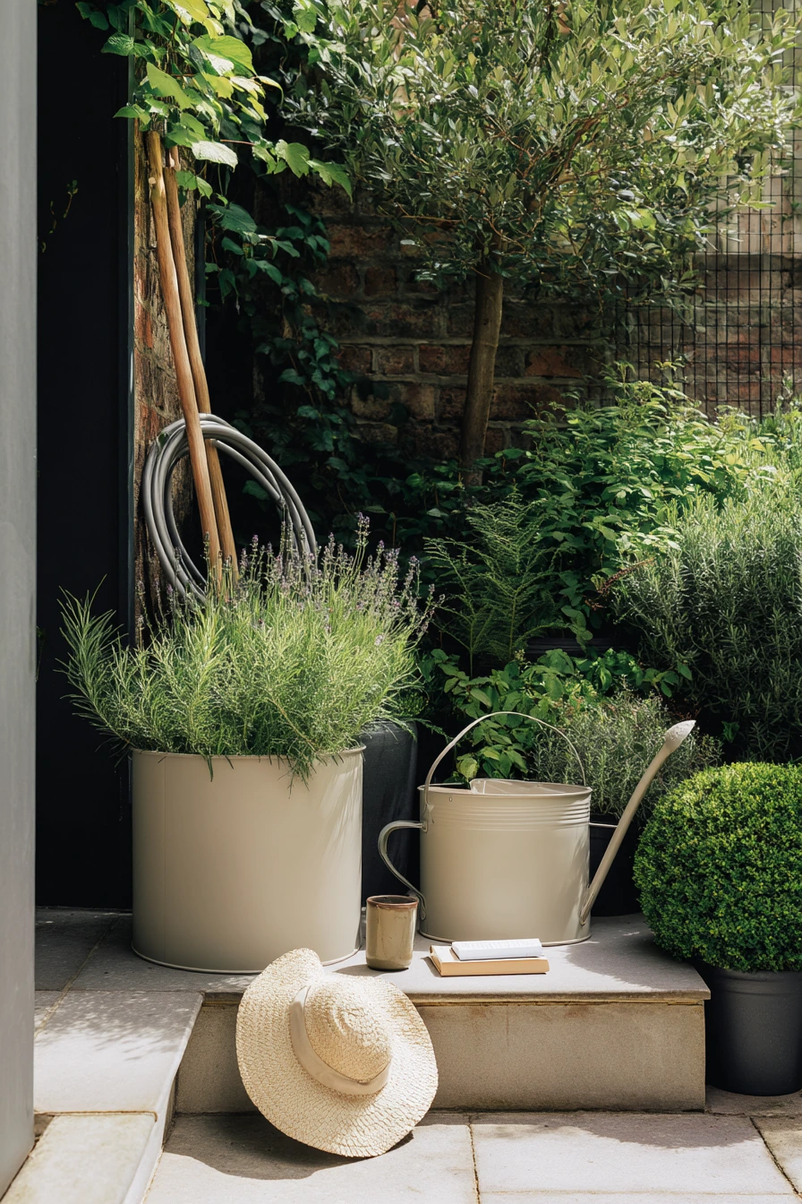 7. Minimal Modern Garden Accent