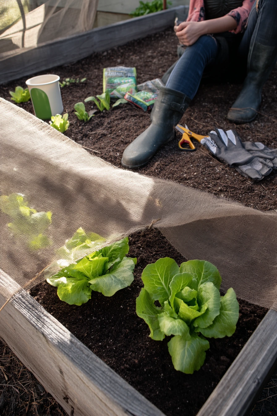 DIY Shade Cloth for a Vegetable Garden