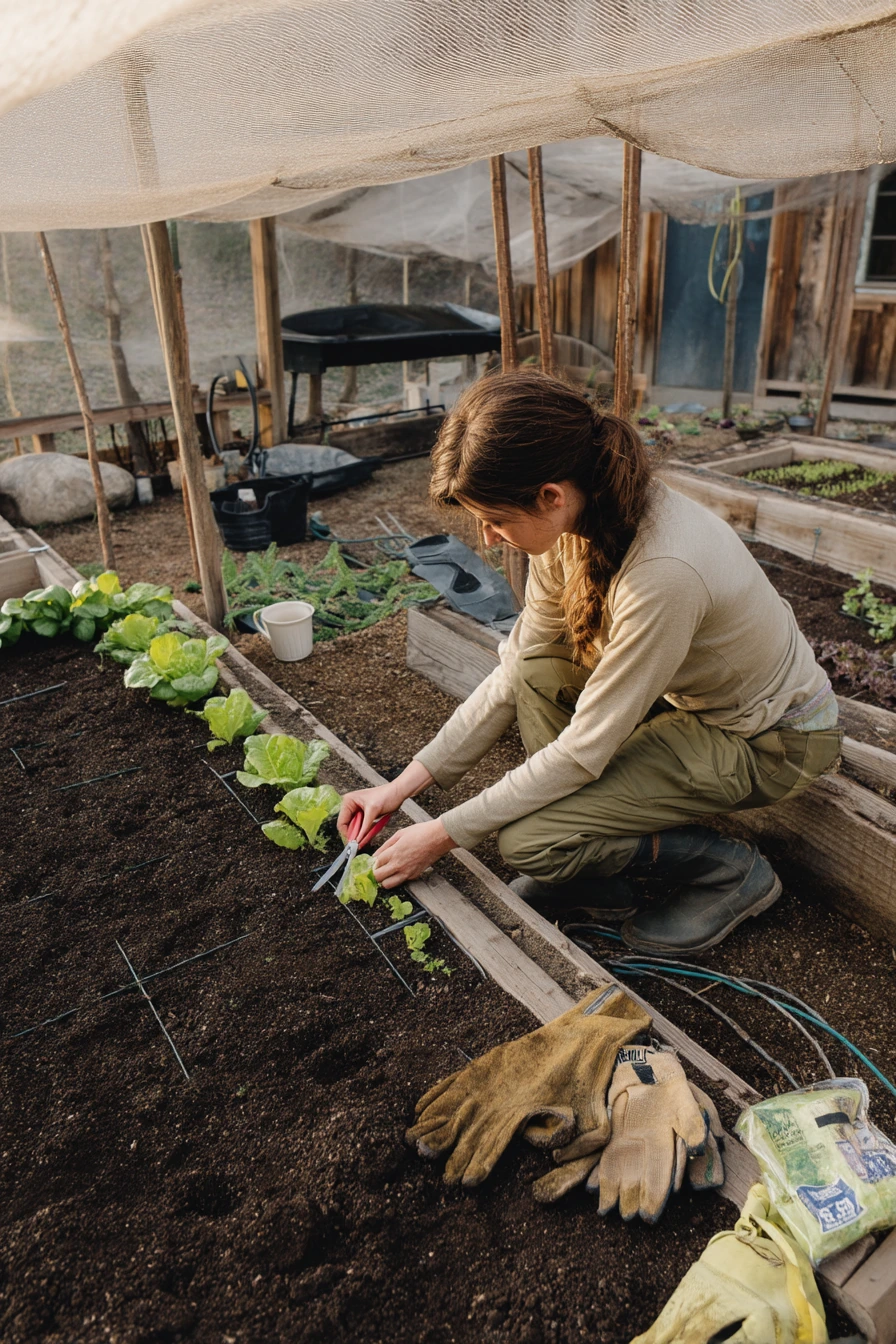 DIY Shade Cloth for a Vegetable Garden