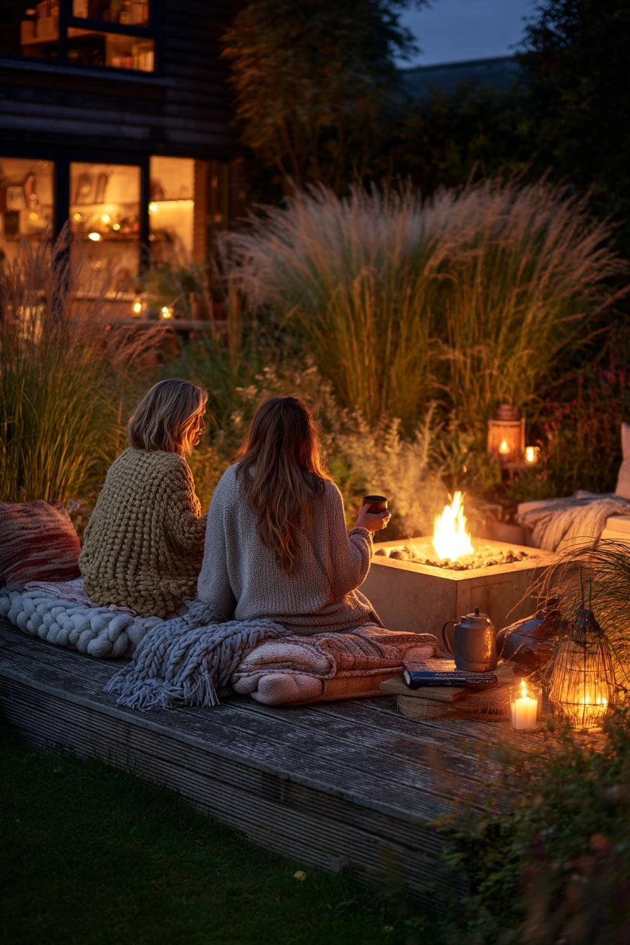 Sleeper Firepit Lounge for Evenings Outside