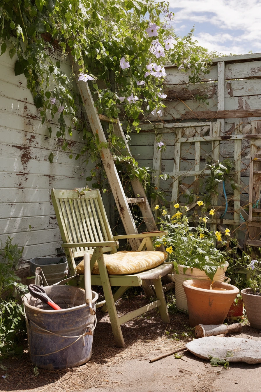 Budget Trellis from Reclaimed Lumber