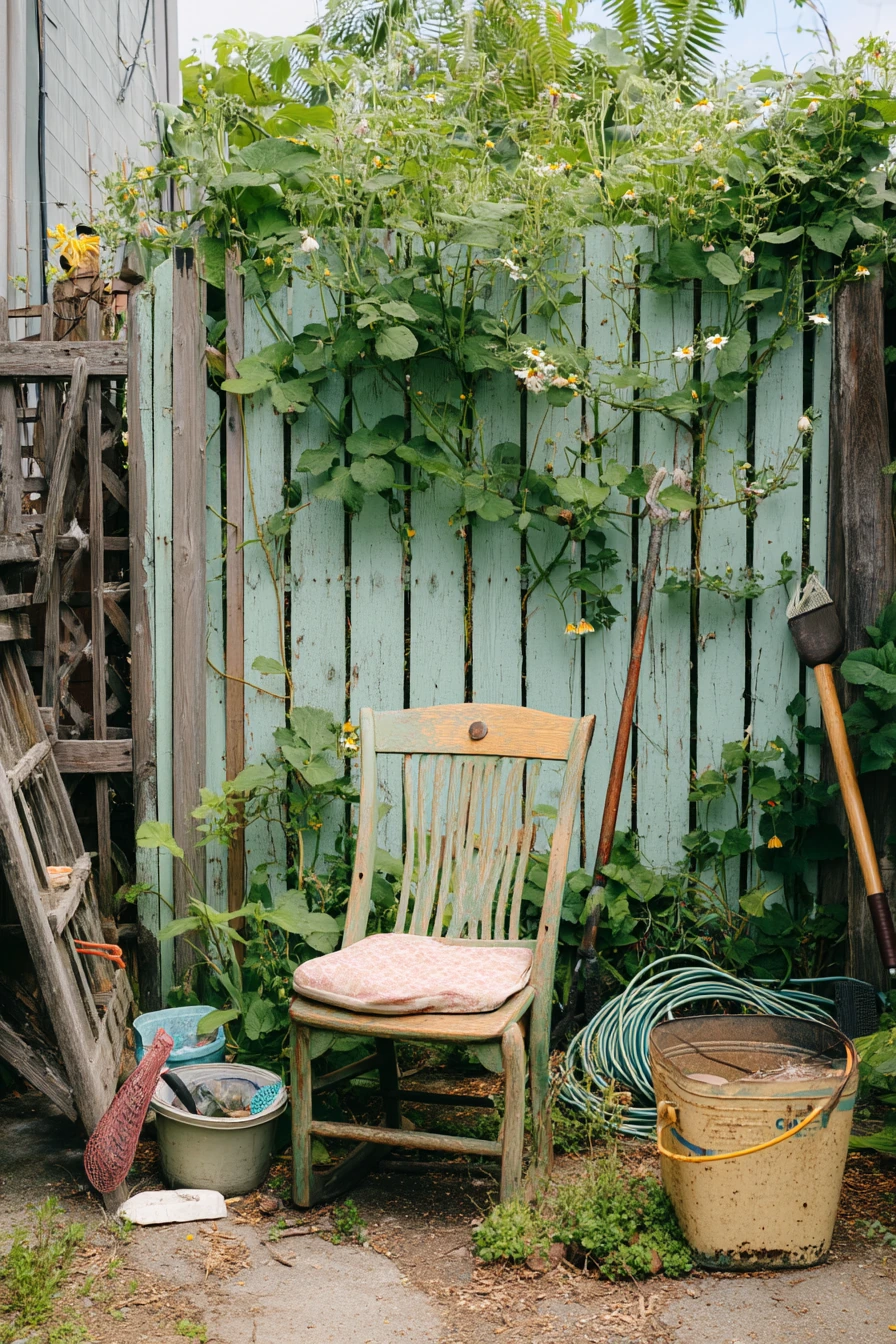 Budget Trellis from Reclaimed Lumber