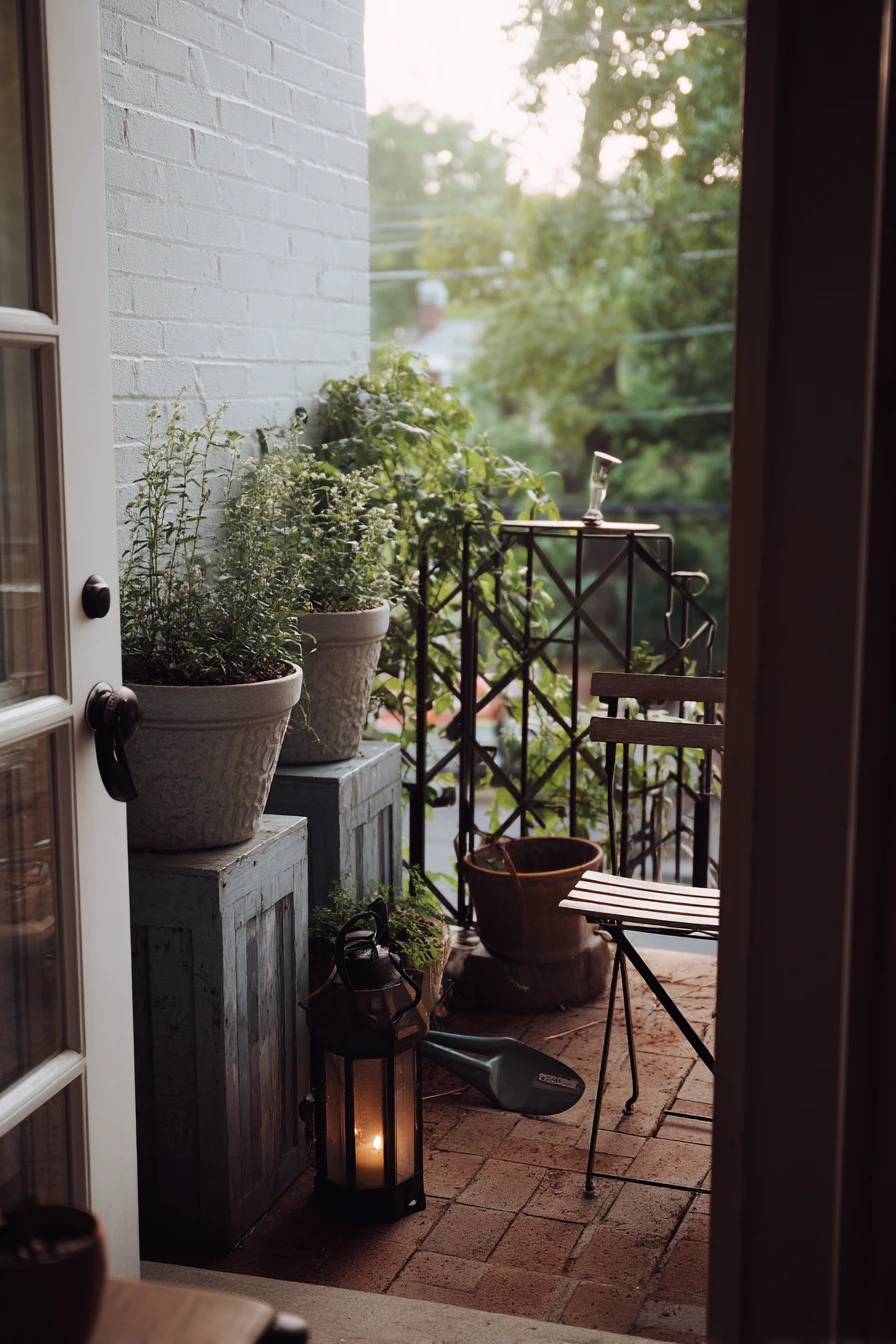 Renter-Friendly Trellis with Freestanding Planters