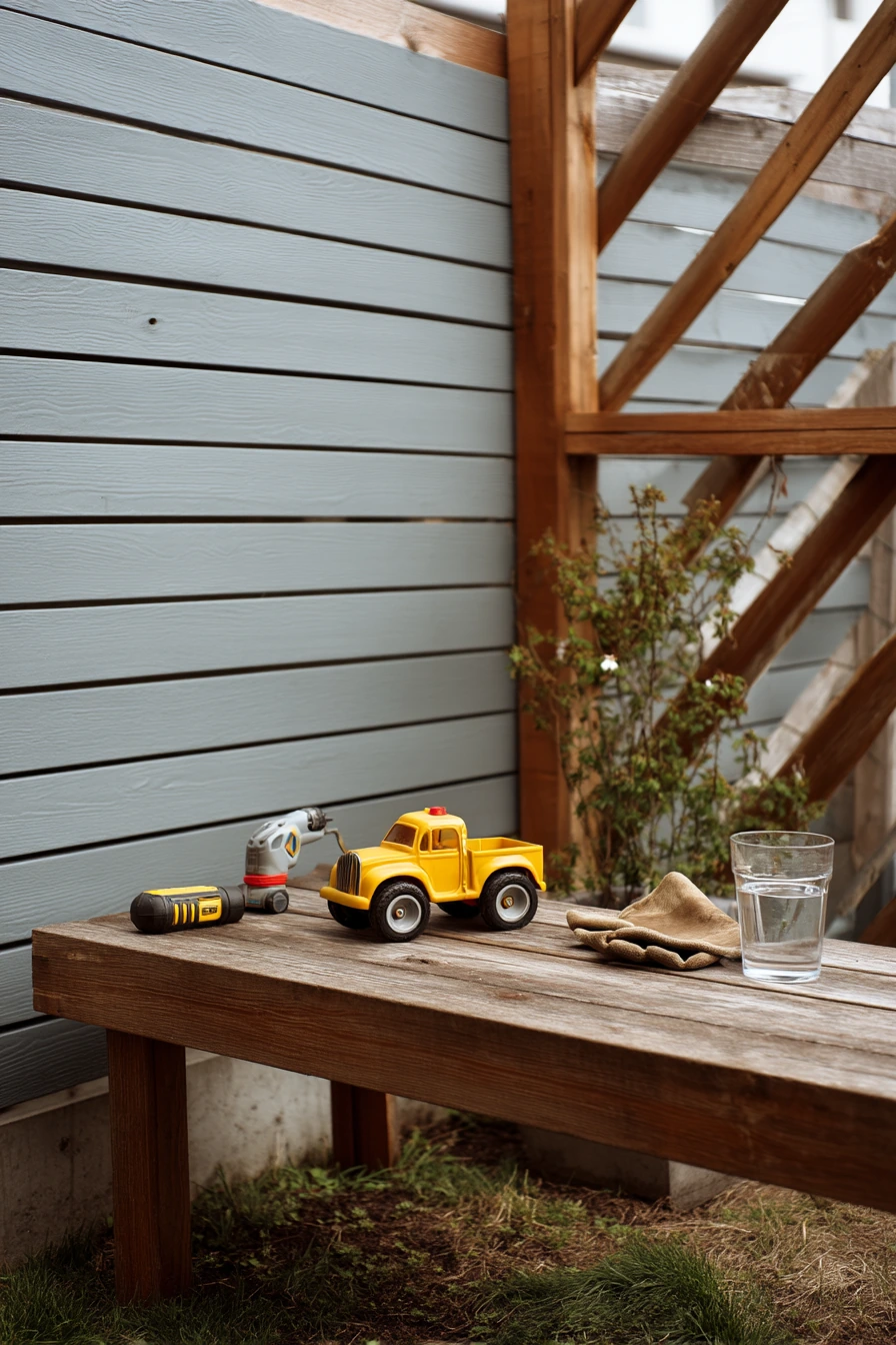 DIY Trellis Wall in a Starter Backyard