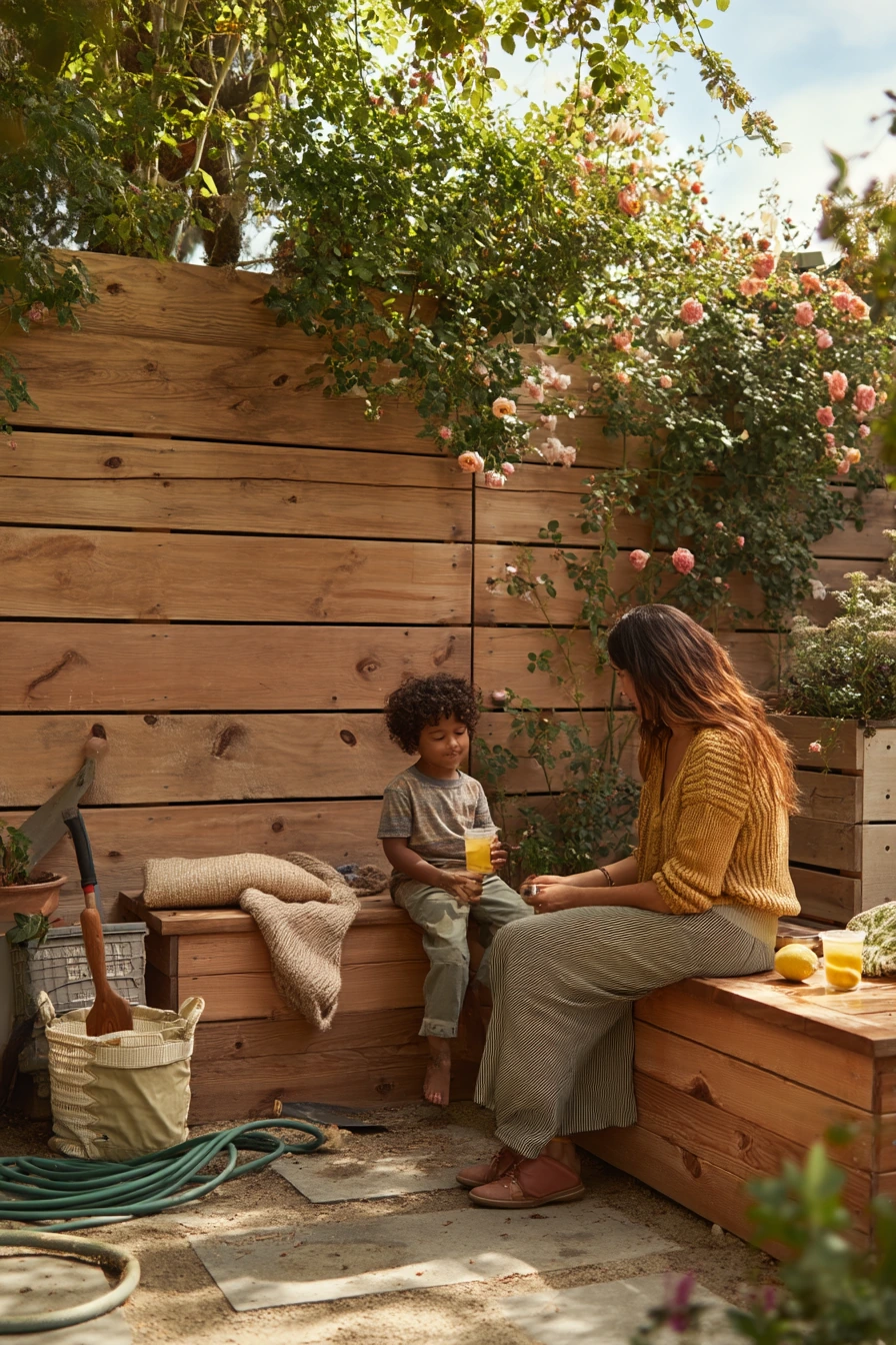 3. Family Backyard Living Wall