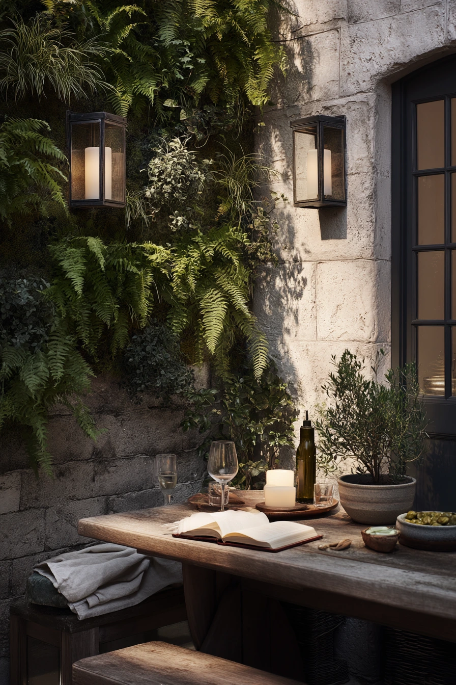 4. Courtyard Dining Wall