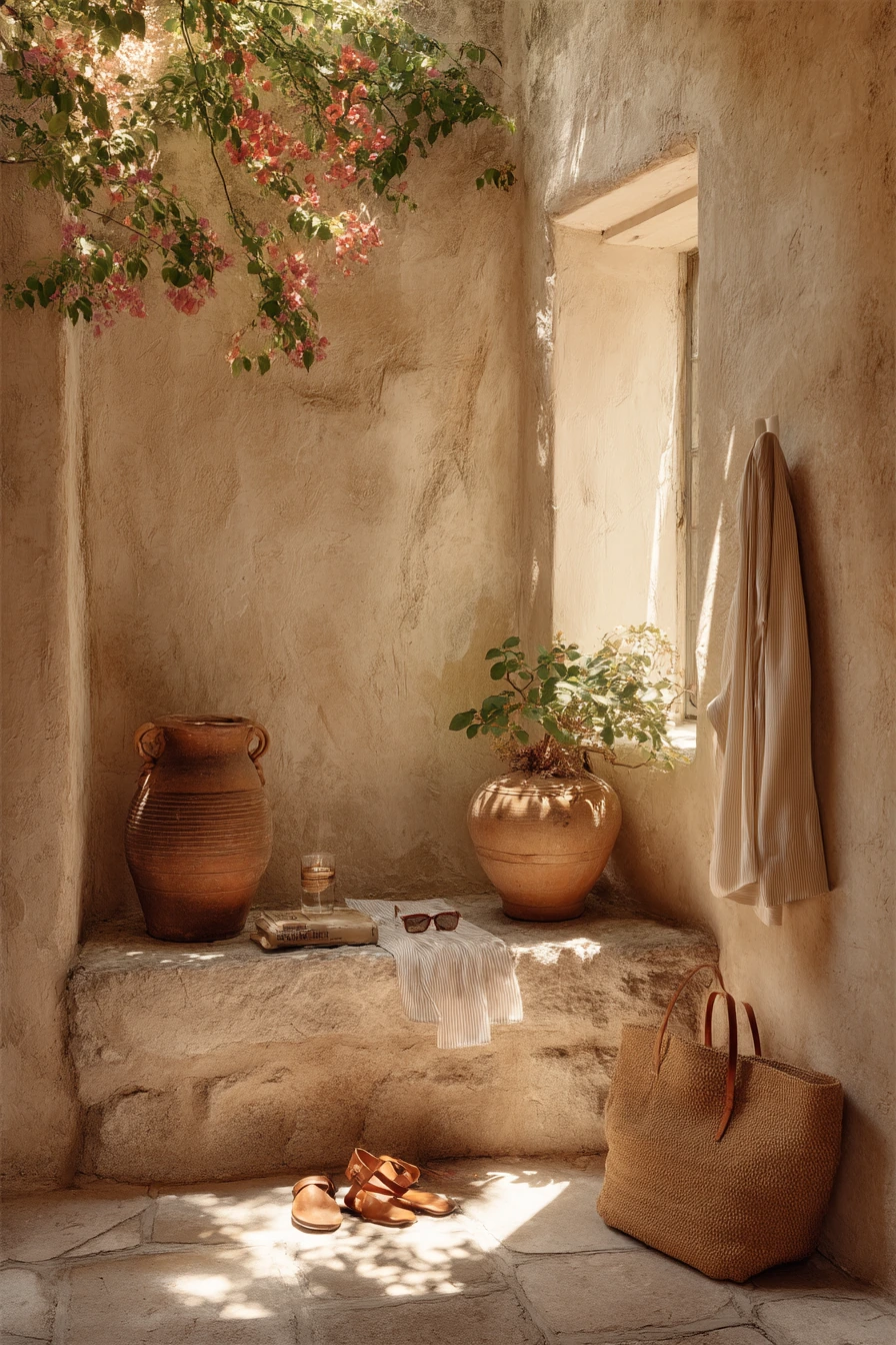 7. Mediterranean Courtyard Wall
