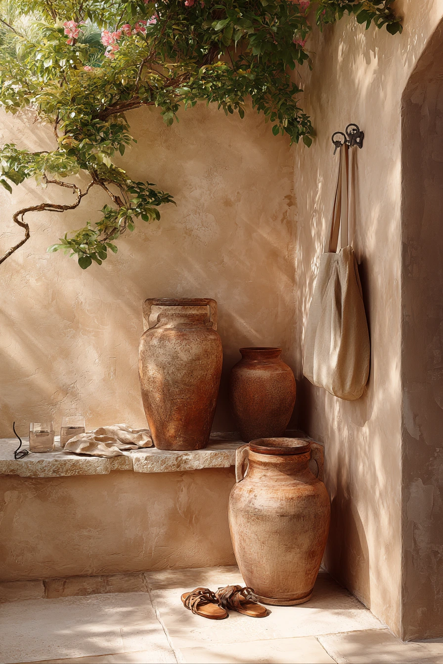 7. Mediterranean Courtyard Wall